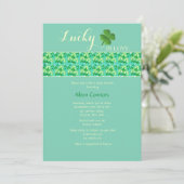 Lucky in Love U-Pick Achtergrondkleur Kaart (Staand voorkant)