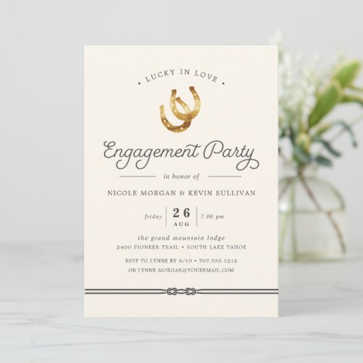 Lucky in Love | Uitnodiging van de indienende part (Staand voorkant)