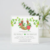 Lucky in Love | Uitnodiging voor Ierse weddenschap (Staand voorkant)