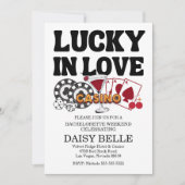 Lucky In Love Vegas Bachelorette Kaart (Voorkant)