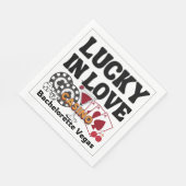 Lucky in Love Vegas Bachelorette Servet (Hoek)