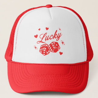 Lucky in Love-Vegas Bachelorette Trucker Hat Pet