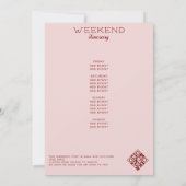 Lucky in Love Vegas Casino Bachelorette Weekend Kaart (Achterkant)