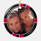 Lucky in Love Vegas Passen getrouwd Casino Chip Keramisch Ornament (Achterkant)