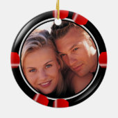 Lucky in Love Vegas Passen getrouwd Casino Chip Keramisch Ornament (Achterkant)