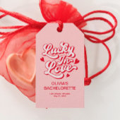 Lucky in Love Vegas vrijgezellenfeest Cadeaulabel