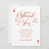 Lucky In Love Vintage Cupid Bruidsmeisje Uitnodigi Bedankkaart (Voorkant)