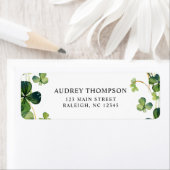 Lucky in Love Vrijgezellenfeest Green Shamrock Etiket (Insitu)