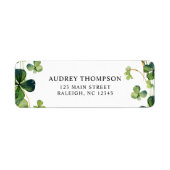 Lucky in Love Vrijgezellenfeest Green Shamrock Etiket (Voorkant)