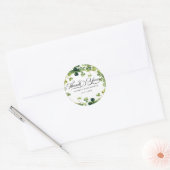 Lucky in Love Vrijgezellenfeest Green Shamrock Ronde Sticker (Envelop)