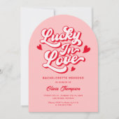 Lucky in Love vrijgezellenfeest Kaart (Voorkant)