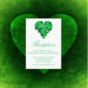 Lucky in Love Weddenschappen Reception Informatiekaartje