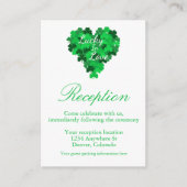 Lucky in Love Weddenschappen Reception Informatiekaartje (Voorkant)