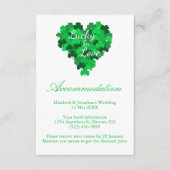 Lucky in Love Wedding Accommodatie Informatiekaartje (Voorkant)