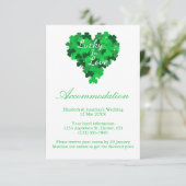 Lucky in Love Wedding Accommodatie Informatiekaartje (Staand voorkant)