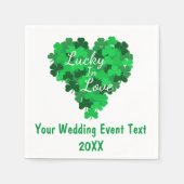 Lucky in Love Wedding Event Servet (Voorkant)