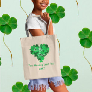 Lucky in Love Wedding Event Tote Bag