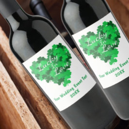 Lucky in Love Wedding Event Wijn Etiket