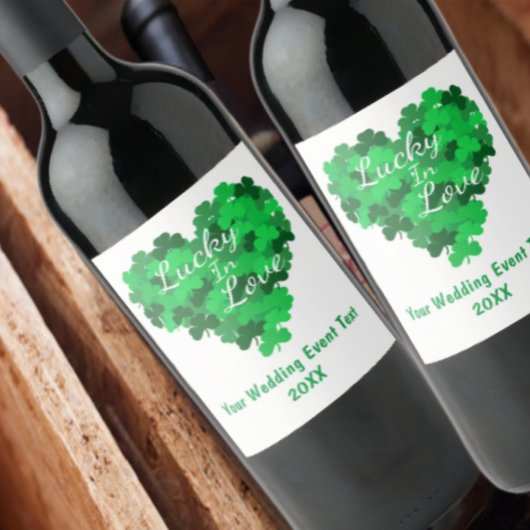 Lucky in Love Wedding Event Wijn Etiket
