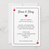 Lucky in Love Wedding Invitation Kaart (Voorkant)