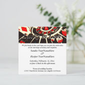 Lucky in Love Wedding Invitation Kaart (Staand voorkant)