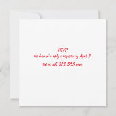 Lucky in Love Wedding Invitation Kaart (Achterkant)