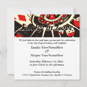 Lucky in Love Wedding Invitation Kaart (Voorkant)