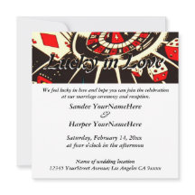 Lucky in Love Wedding Invitation
