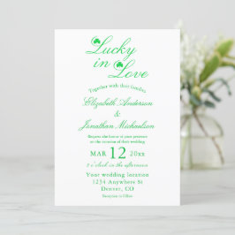 Lucky in Love Wedding Kaart