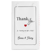 Lucky in Love Wedding  Klein Cadeauzakje (Achterkant)