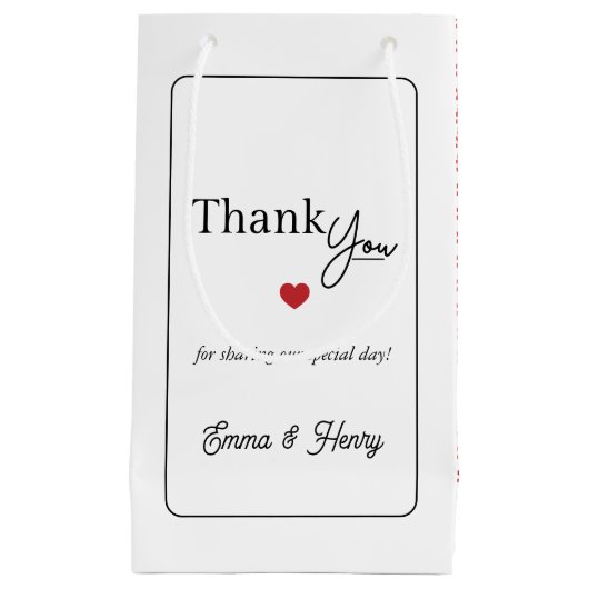 Lucky in Love Wedding  Klein Cadeauzakje (Voorkant)