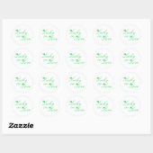 Lucky in Love Wedding Ronde Sticker (Vel)