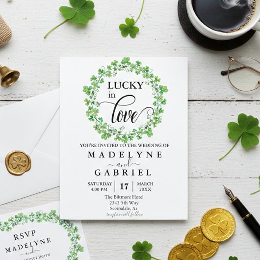 Lucky in Love Wedding St. Patrick's Day Budget