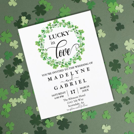 Lucky in Love Wedding St. Patrick's Day Budget