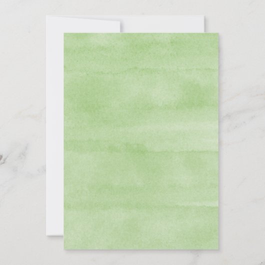 Lucky in Love Wedding St. Patrick's Day Clover Kaart (Achterkant)