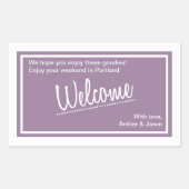 Lucky In Love - Welkomsttas Sticker - Lila (Voorkant)