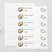 Lucky In Love Western Hoefijzer Trouwplaats Kaart (Voorkant / Achterkant)