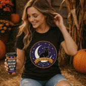 Lucky in the Shadows Shirt: Black Cat Halloween T-shirt