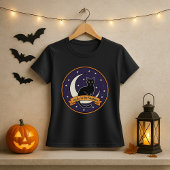 Lucky in the Shadows Shirt: Black Cat Halloween T-shirt