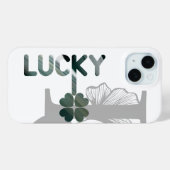 LUCKY iPhone Cases Trend Abstract Groen (Achterkant (horizontaal))