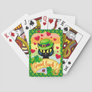 Lucky Irish Cat! Pokerkaarten