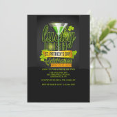 Lucky Irish Celebration Invitation Kaart (Staand voorkant)