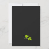 Lucky Irish Celebration Invitation Kaart (Achterkant)