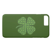 Lucky Irish Clover Donkergroen Case-Mate iPhone Case (Achterkant (Horizontaal))