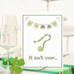Lucky Irish Clover Funny Saint Patricks Day Kaart