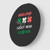 Lucky irish clover ierland st.patrick's dag grote klok (Hoek)