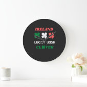 Lucky irish clover ierland st.patrick's dag grote klok (Huis)