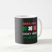 Lucky irish clover ierland st.patrick's dag koffiemok (Voorkant rechts)