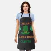 Lucky Irish clover Ireland T-Shirt Schort (Gedragen)