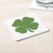 Lucky Irish Clover Kartonnen Onderzetters (Schuin)